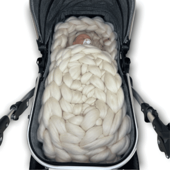 Babynest Merinowolle mit Decke Cream Hauptbild