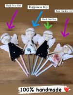 Stoffpuppe Engel 35 cm Black Star Boy Zusatzbild-1