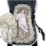 Babynest Merinowolle mit Decke Cream Zusatzbild-1