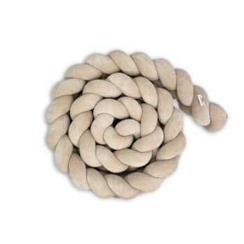 Bettschlange Velours Beige Zusatzbild-2