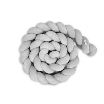 Bettschlange Velours Grey Zusatzbild-1