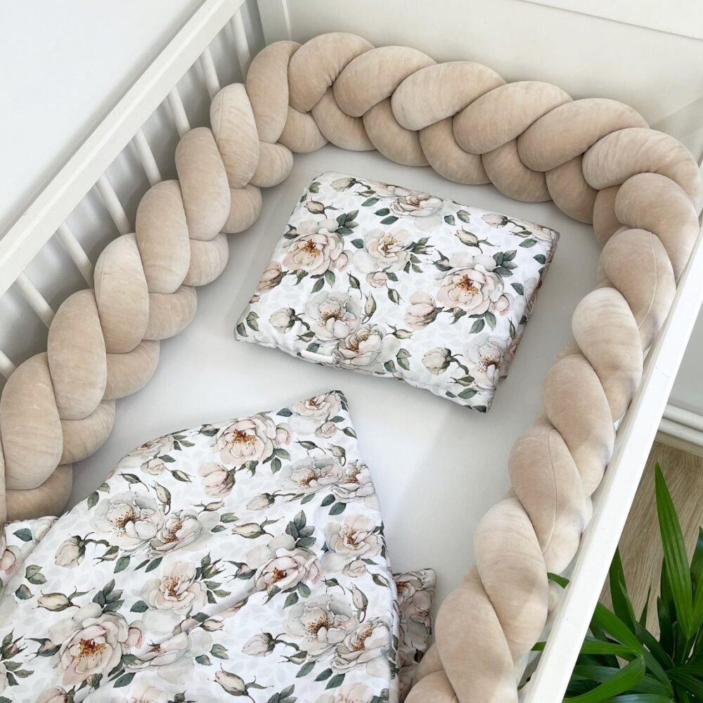 Bettschlange Velours Beige