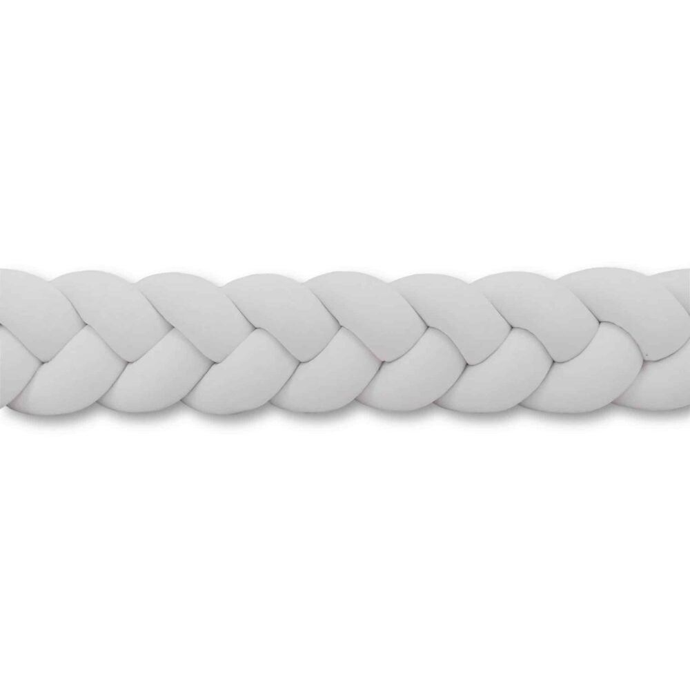 Velour bed snake, white. Additional image 1.