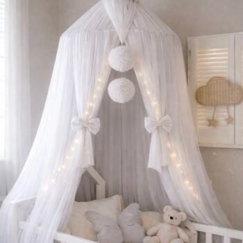 Baldachin Tüll Weiss Hauptbild