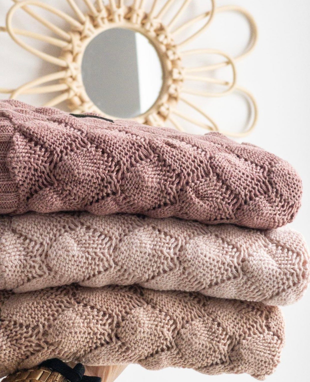 Bambus Babydecke Shells Pink - Kaufen bei BabyNest