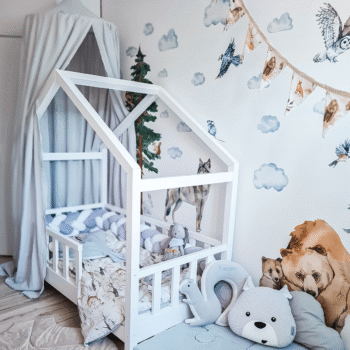 Baldachin Musselin Grey Hauptbild