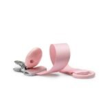 Elodie Schnullerband mit Holzdetail -Candy Pink Zusatzbild-1