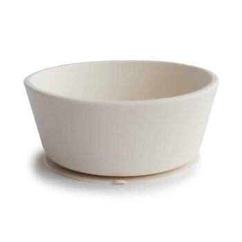 Mushie Silikon Schüssel mit Saugnapf Ivory Hauptbild