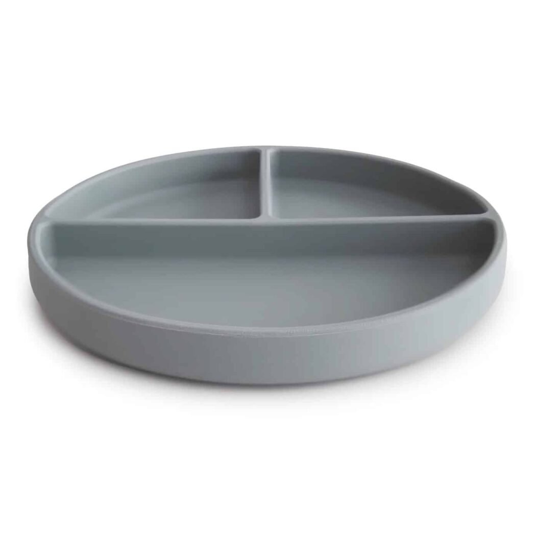 Mushie Silikon Teller mit Saugnapf Stone Zusatzbild-1