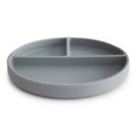 Mushie Silikon Teller mit Saugnapf Stone Zusatzbild-1