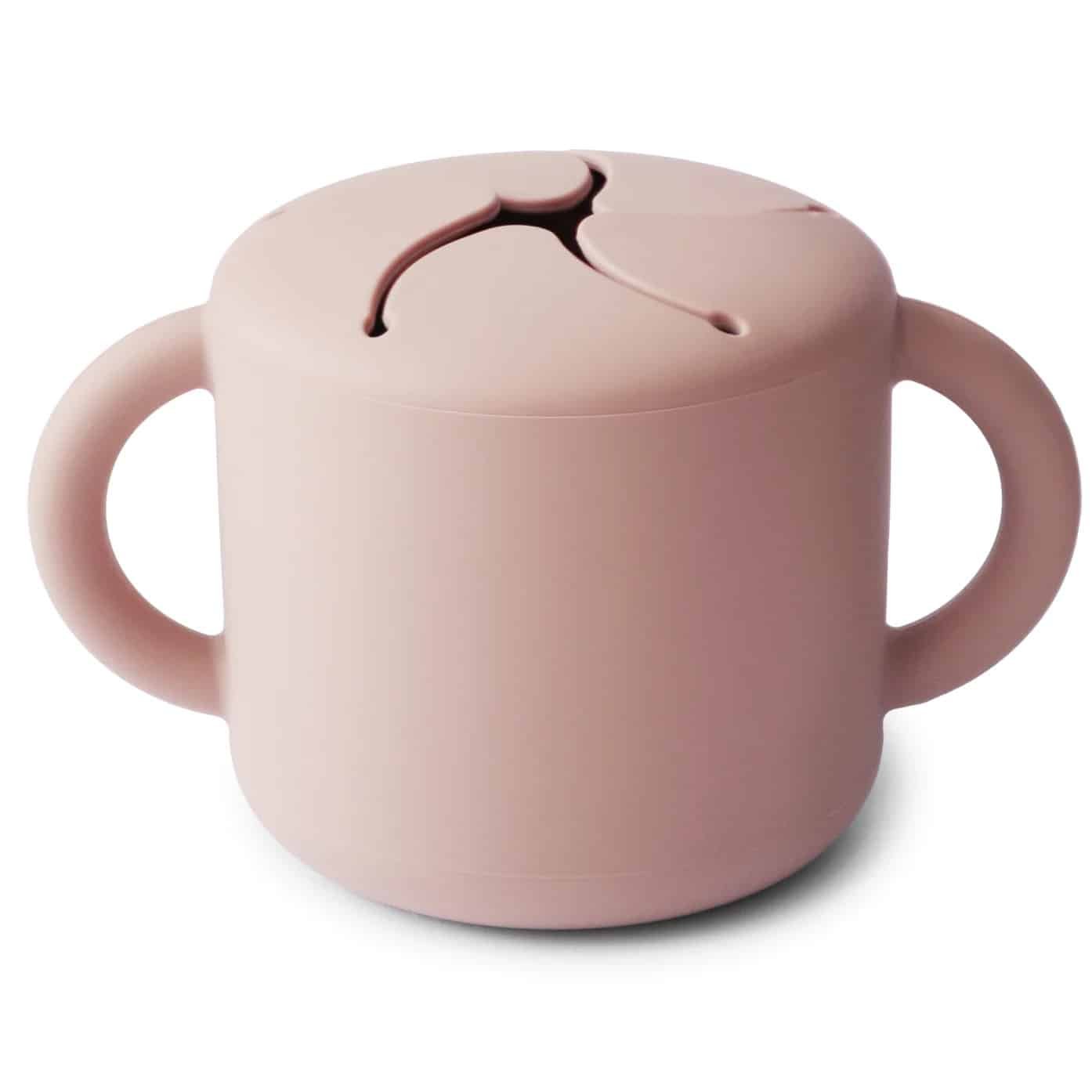Mushie_SnackCup-10 Mushie Snack Becher Blush Hauptbild