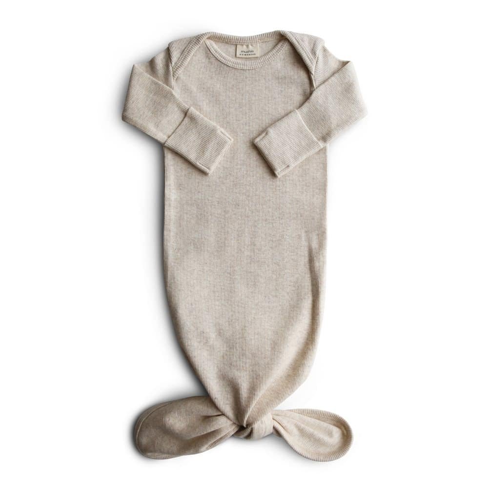 Robe bébé_Beige Melange_1 Mushie Combinaison Beige Mélange Image Principale