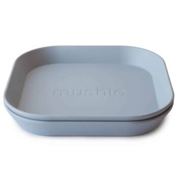 Mushie Teller Quadrat 2er Set Cloud Zusatzbild-1
