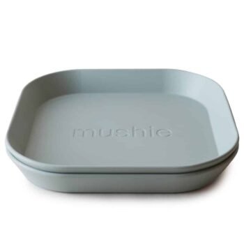 Mushie Teller Quadrat 2er Set Sage Zusatzbild-1