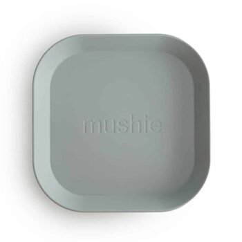 Mushie Teller Quadrat 2er Set Sage Hauptbild