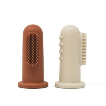 Mushie Finger Zahnbürste Clay-Shifting Sand Hauptbild