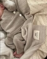 Huttelihut-Baby Set aus Merinowolle Camel Zusatzbild-1