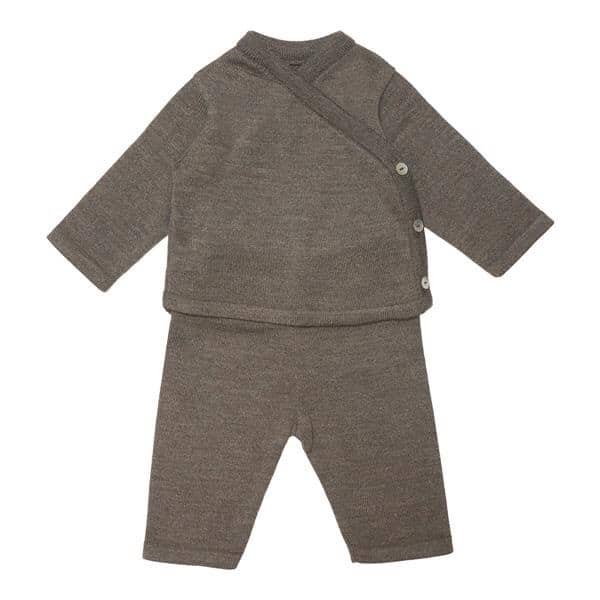 img_3440 Huttelihut-Baby Set aus Merinowolle Braun Hauptbild
