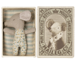 Maileg-Schläfrige/wach Babymaus in Streichholzschachtel - Blau Zusatzbild-1