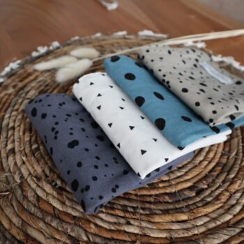 Mulltücher 4er Set aus Premium Musselin Dots-Triangels Zusatzbild-1