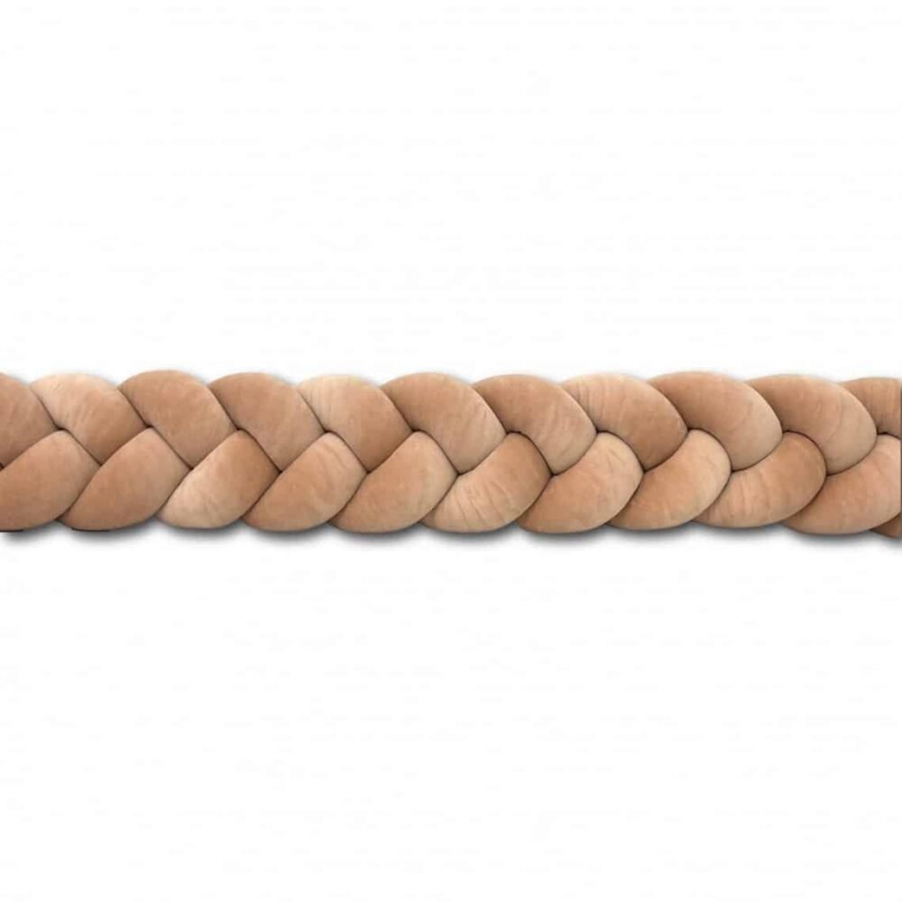 Bettschlange Velours Caramel