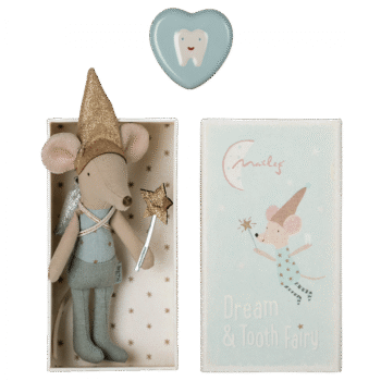 Maileg-Zahnfee-Maus in Streichholzschachtel - Blau Zusatzbild-1