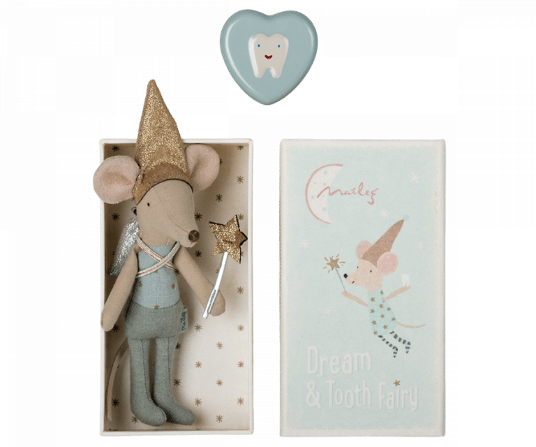 Maileg-Zahnfee-Maus in Streichholzschachtel - Blau Zusatzbild-1