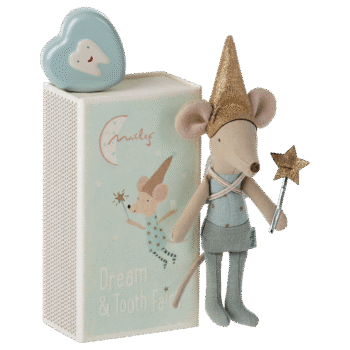 Maileg-Zahnfee-Maus in Streichholzschachtel - Blau Hauptbild