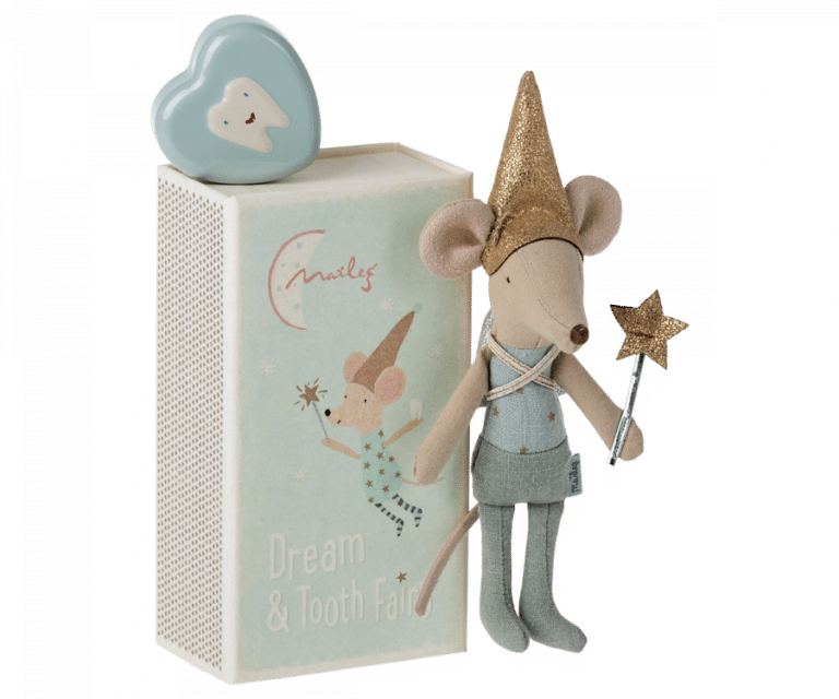 Maileg-Zahnfee-Maus in Streichholzschachtel - Blau Hauptbild