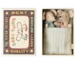 Maileg twins, baby mice in a matchbox (main image)