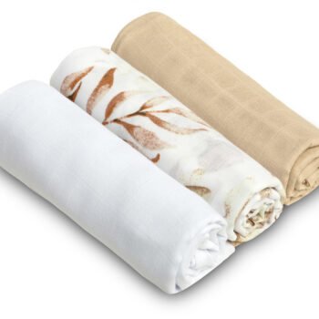Mulltücher 3er Set aus Muslin Beige Hauptbild
