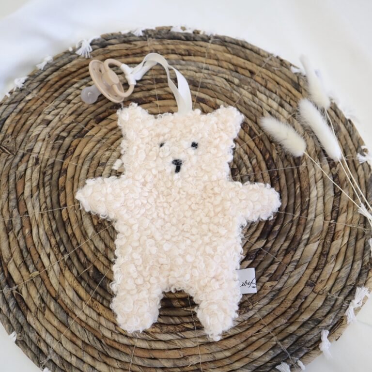 Schnullertuch Teddy Cream