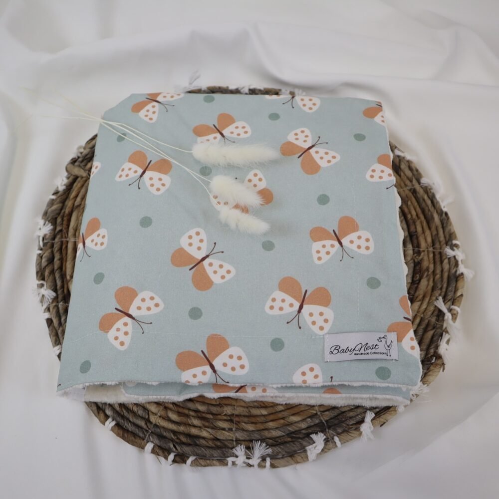 Kuscheldecke Premium Minky Butterflies Zusatzbild-2