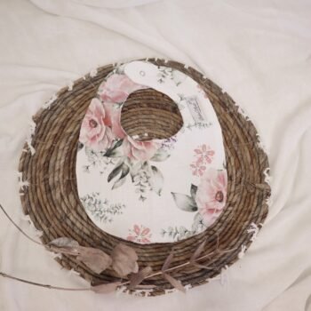 Bibs | GOTS Cotton & Waffle | Begonia Flowers Main Image