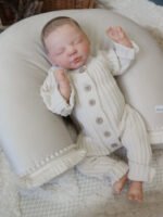 Boho Velvet Beige Nursing Pillow (Additional Image 1)