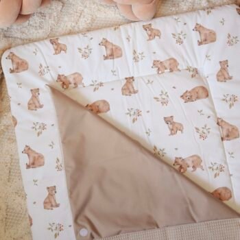 Wickelauflage Waffel Inklusive Abnehmbare Wasserdichte Unterlage | Happy Bears Zusatzbild-1