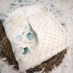 Cuddly blanket | Premium cotton & minky | Eucalyptus Additional image 1