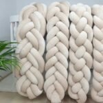 Bettschlange Dual 6 Stränge aus Velours | 200cm | Beige Zusatzbild-1