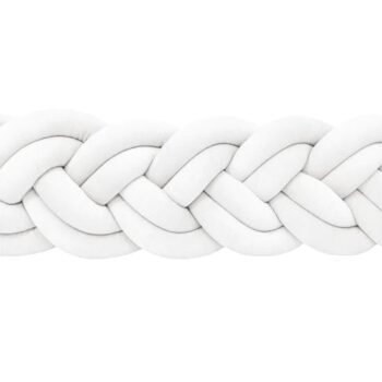 Bettschlange Dual 6 Stränge aus Velours | 200cm | Weiss Hauptbild