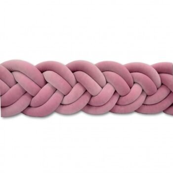 Serpente da letto doppio, 6 fili, in velluto | 200 cm | Rosa antico (immagine principale)