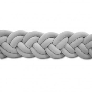 Bettschlange Dual 6 Stränge aus Velours | 200cm | Grau Hauptbild