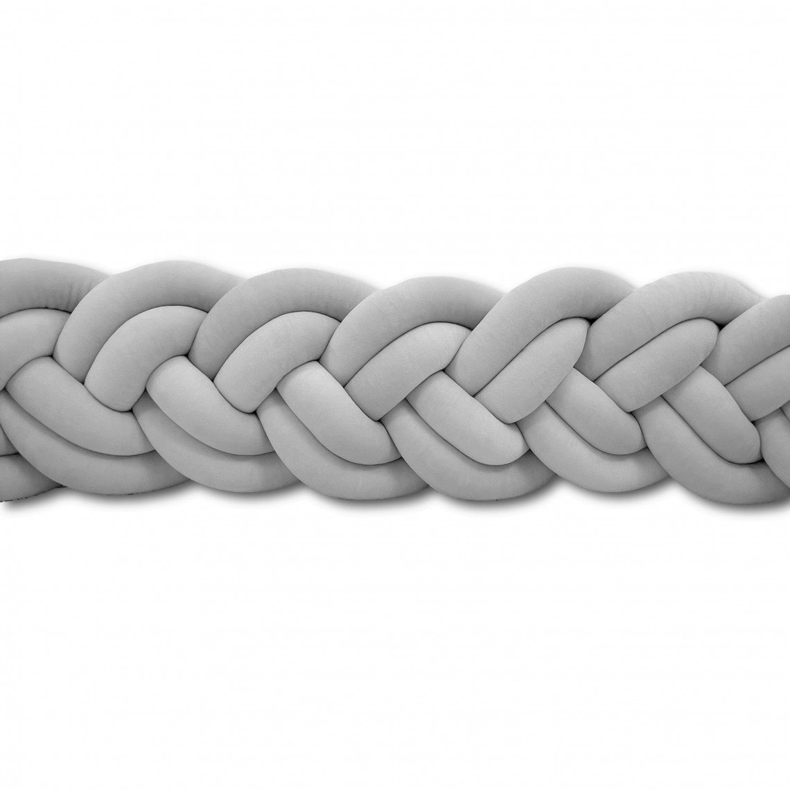 Bed snake Dual 6 strands of gray velor Bettschlange Dual 6 Stränge aus Velours | 200cm | Grau Hauptbild