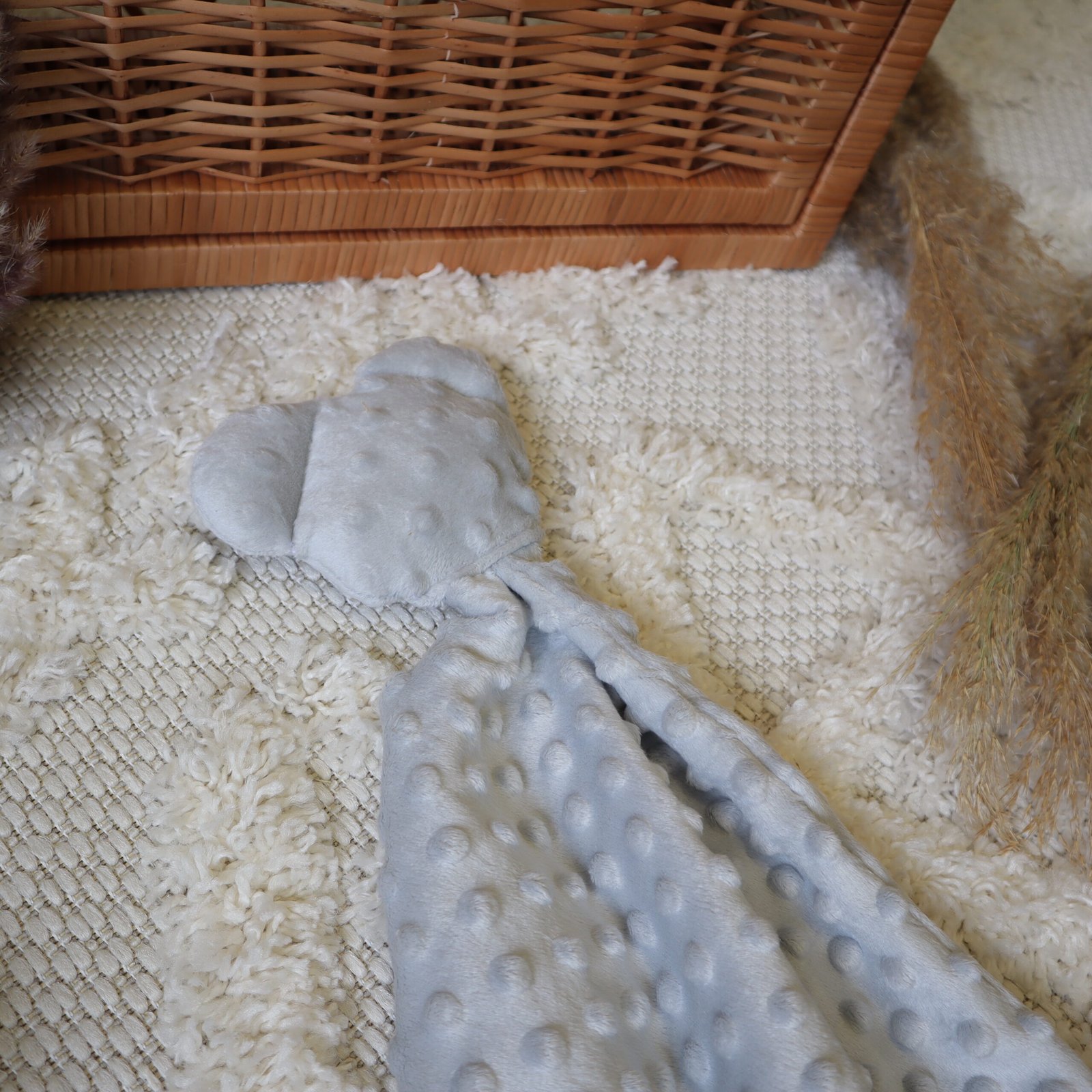 Doudou ours gris Couette | Minky | Ours gris Image supplémentaire 1