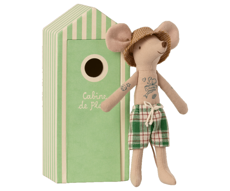 Maileg-Strandmaus, Papa in Cabin de Plage Hauptbild
