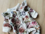 Strampler|Premium GOTS Baumwolle|Purple Garden Zusatzbild-1