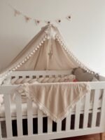 Ciel de lit bohème en coton Oeko-Tex | Beige Image supplémentaire 4