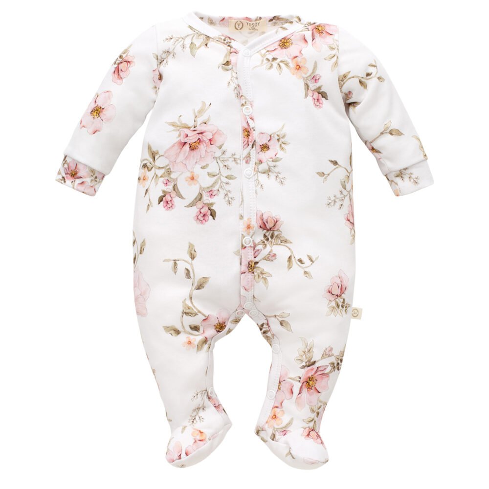 Strampler|Premium GOTS Baumwolle|Wild Rose Hauptbild