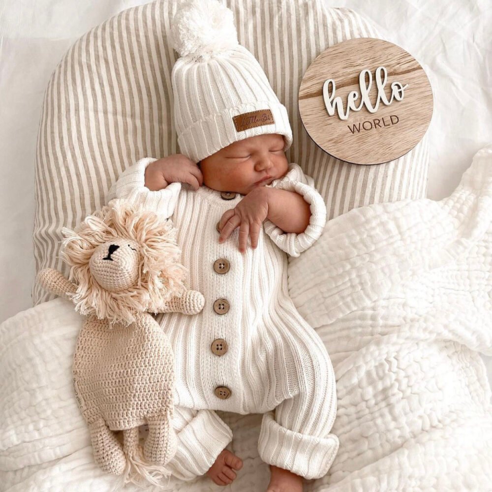 Ribbed Strampler|Milk |0-3M Hauptbild