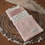 Set di 4 panni in mussola di alta qualità, colore Candy (immagine aggiuntiva 1)