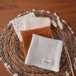 Muslin cloths, set of 4, made from premium muslin, Pastel Forest (main image)